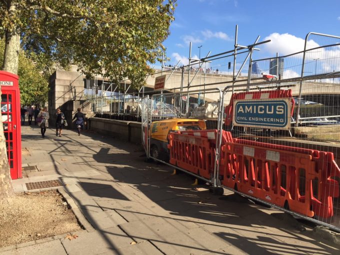 Victoria Embankment – New River Thames Mooring Facility – Flood Wall