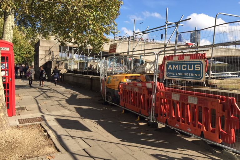 Victoria Embankment – New River Thames Mooring Facility – Flood Wall