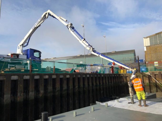 Pontoon Concrete and Screeding, Southampton Docks