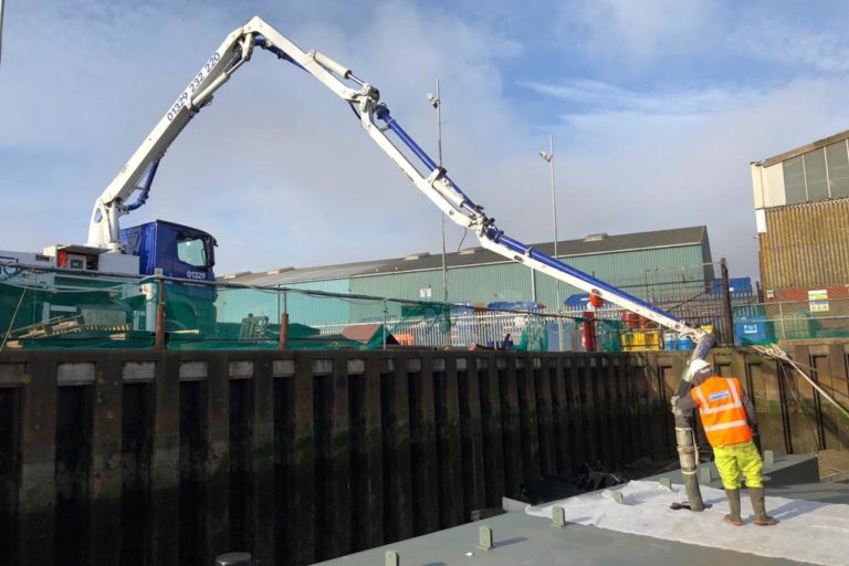 Pontoon Concrete and Screeding, Southampton Docks