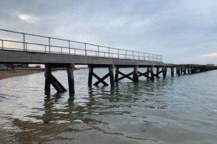Shotley Pier – Parapet Installation